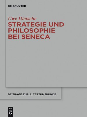 cover image of Strategie und Philosophie bei Seneca